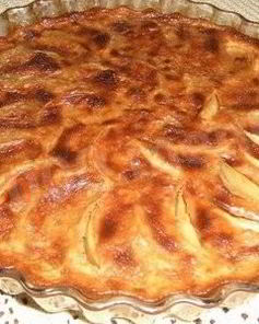 Ванильная Шарлотка с яблоками и лимонной цедрой