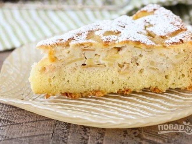 Рецепт воздушной шарлотки с яблоками