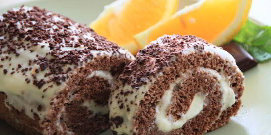 Шоколадно-апельсиновый рулет