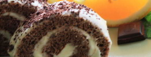 шоколадно-апельсиновый рулет. Шаг 11