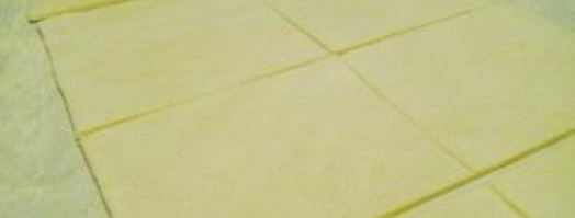 слоеные конвертики с творогом. Шаг 3