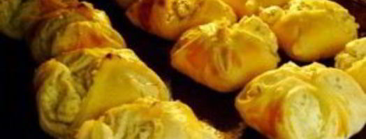 слоеные конвертики с творогом. Шаг 7