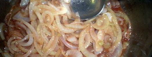 слойка с белым мясом птицы и луково-брусничным конфитюром. Шаг 6