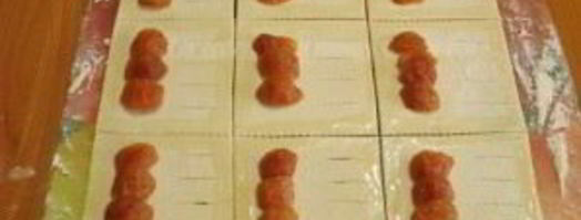 слойки из слоеного бездрожжевого теста. Шаг 3