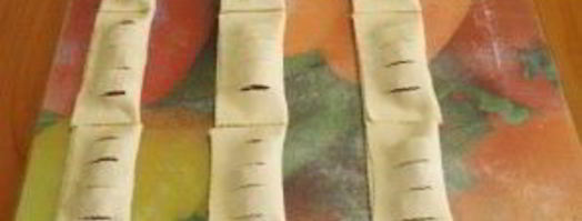 слойки из слоеного бездрожжевого теста. Шаг 4