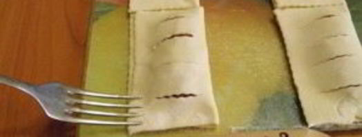 слойки из слоеного бездрожжевого теста. Шаг 5