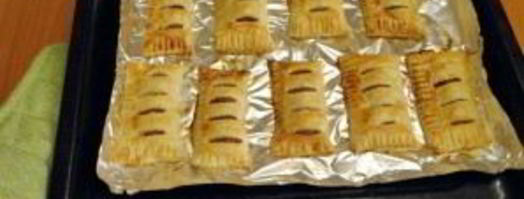 слойки из слоеного бездрожжевого теста. Шаг 8