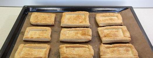 слойки коробочки с начинкой. Шаг 4