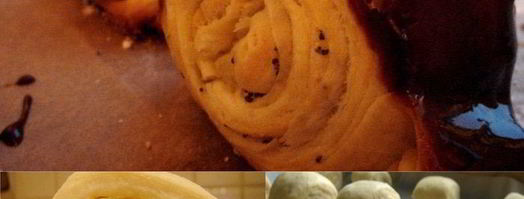 слойки-маковки, круассаны, пеновани и все из слоено-дрожжевого теста. Шаг 8