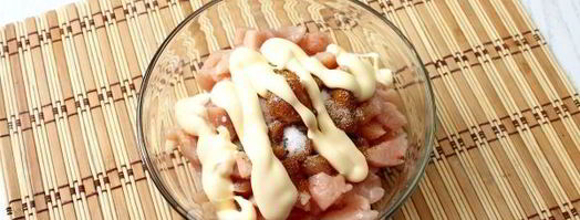 слойки-розочки с курицей и сыром. Шаг 4