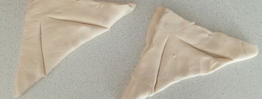 слойки с арахисовой пастой и бананом. Шаг 2