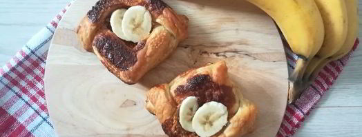 слойки с арахисовой пастой и бананом. Шаг 5