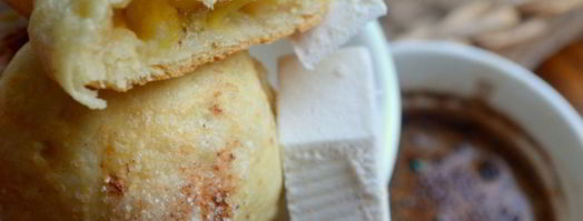 слойки с бананом и пастилой. Шаг 5