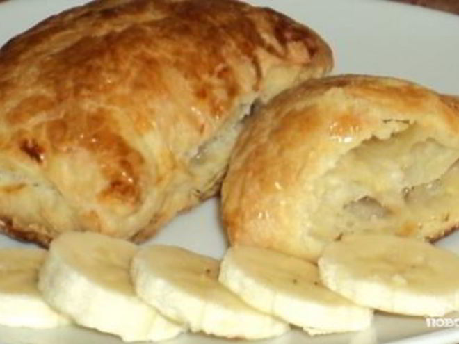 Рецепт слоек с бананом