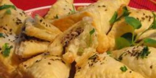 Слойки с грибами