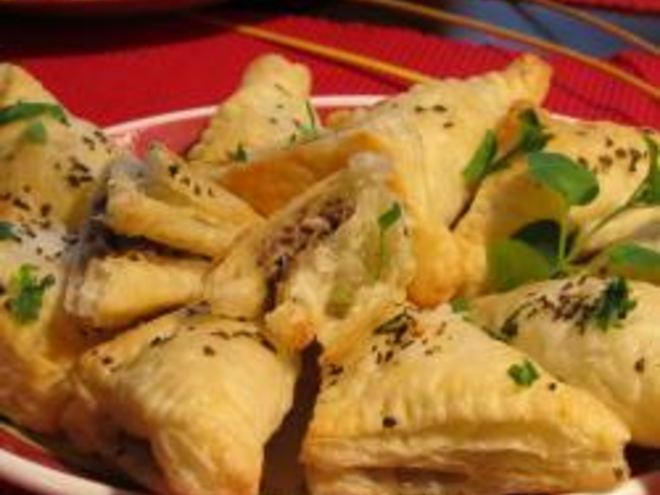 Рецепт слоек с грибами