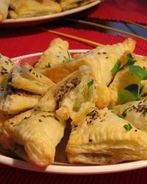 Слойки с грибами