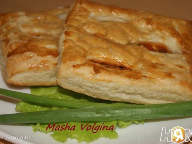 Рецепт слоек с капустой и яйцом