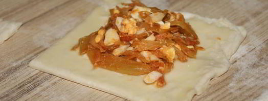 слойки с капустой и яйцом. Шаг 6