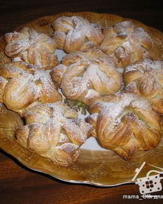 Слойки с кремом патисьер