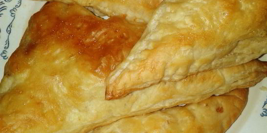 Слойки с курицей и сыром