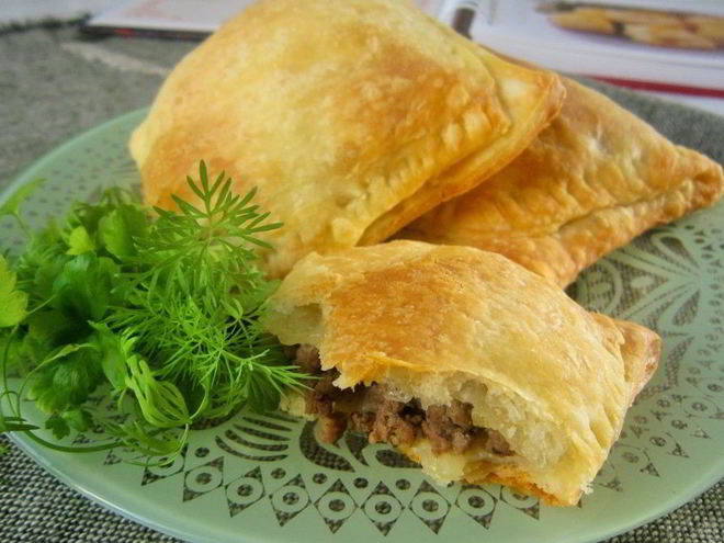 Рецепт слоек с мясом