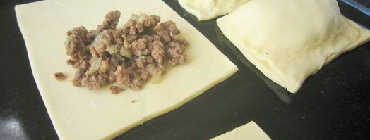 слойки с мясом. Шаг 3