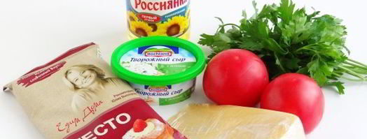 слойки с сырно-томатной начинкой. Шаг 2