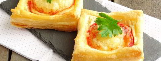 слойки с сырно-томатной начинкой. Шаг 8
