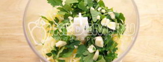 слойки с сырной пастой. Шаг 6