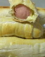 Слойки с сыром и сосисками