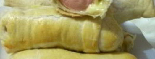 слойки с сыром и сосисками. Шаг 7