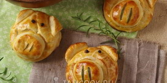 Слойки с сыром из готового слоеного теста