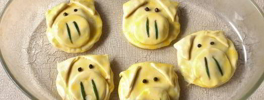 слойки с сыром из готового слоеного теста. Шаг 10