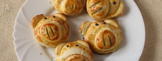 слойки с сыром из готового слоеного теста. Шаг 11