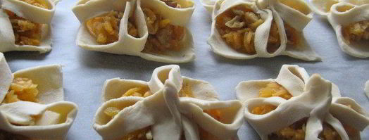 слойки с тыквой и грецким орехом. Шаг 3