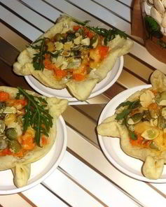 Слойки с тыквой и тыквенными семечками