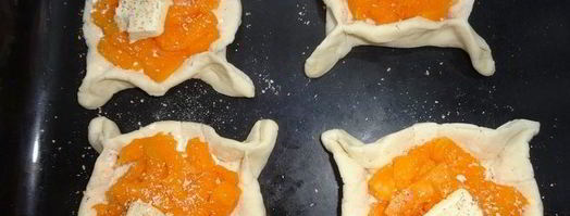 слойки с тыквой и тыквенными семечками. Шаг 5