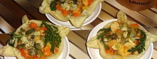 слойки с тыквой и тыквенными семечками. Шаг 8