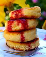 Кокосовые сырники с бананом