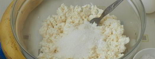 кокосовые сырники с бананом. Шаг 3