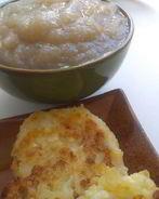 Саксонские творожники с яблочным муссом