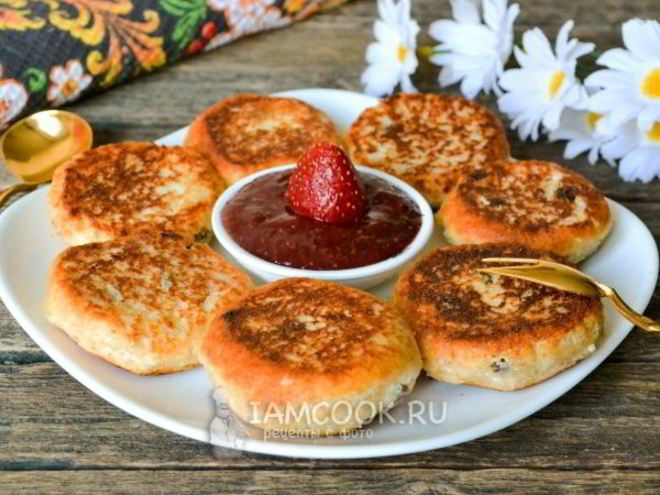 Рецепт сырников без муки на сковороде