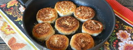 сырники без муки на сковороде. Шаг 11