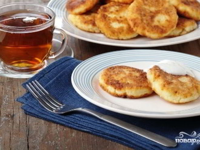 Рецепт сырников без муки