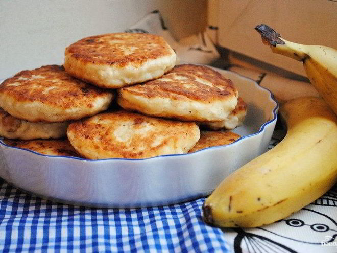 Рецепт сырников с бананом
