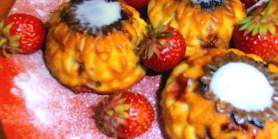 Сырники с клубникой