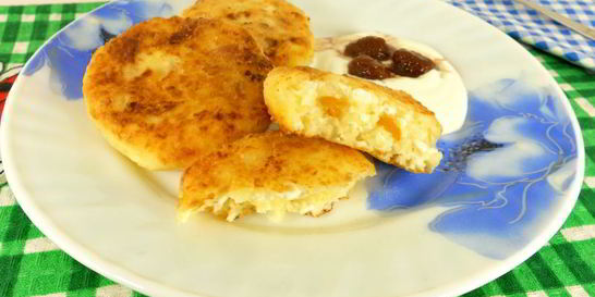 Сырники с курагой