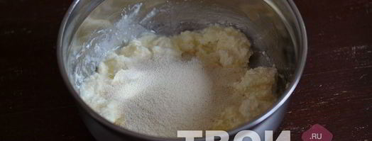 сырники с манкой. Шаг 2