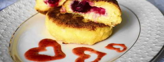 сырники с медовыми вишнями. Шаг 6